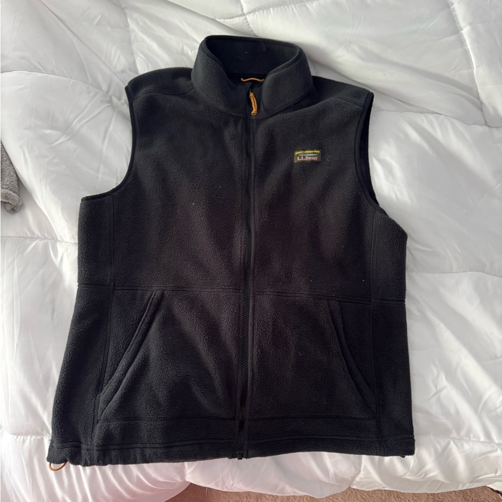 L.L. Bean Black Fleece Vest
